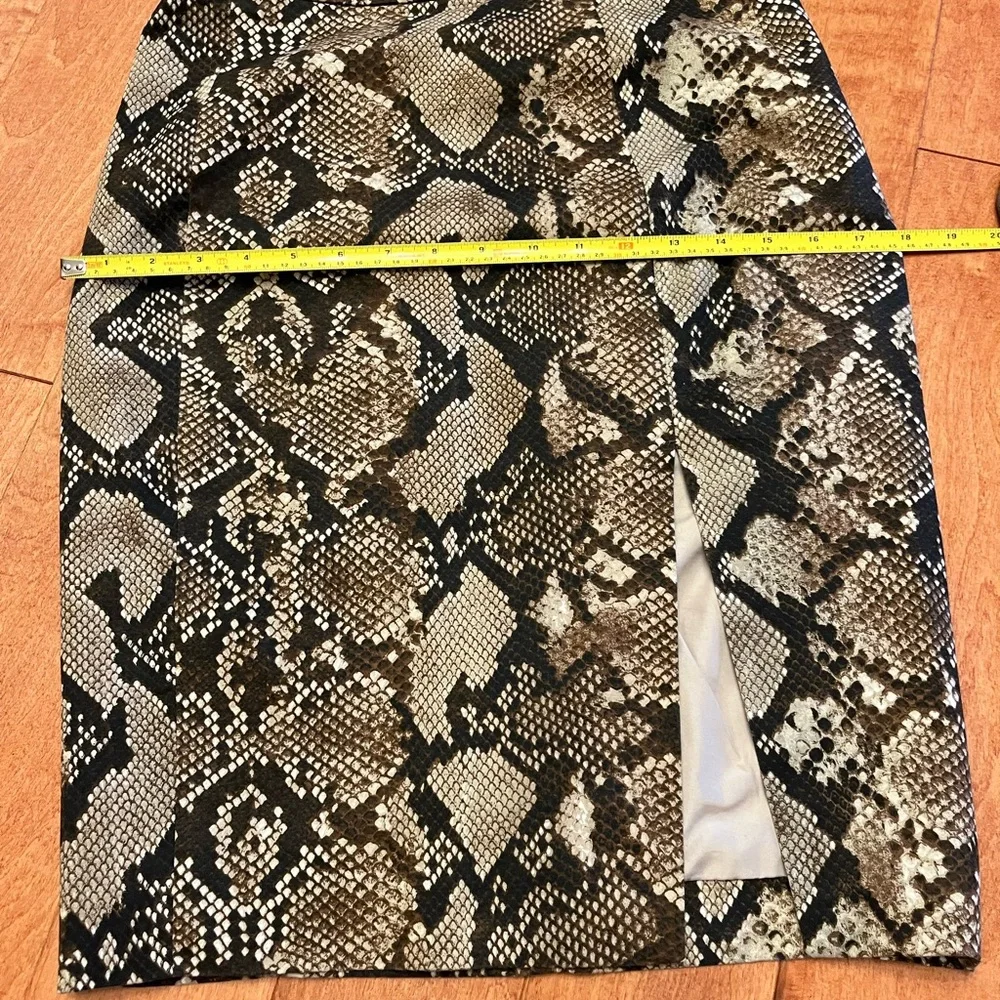 Altuzarra snake print lined skirt with front slit nwot - Picture 9 of 13